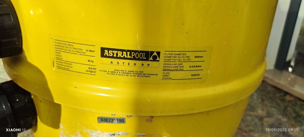 Filtro de Piscina ATRALPOOL com válvula Seletora.