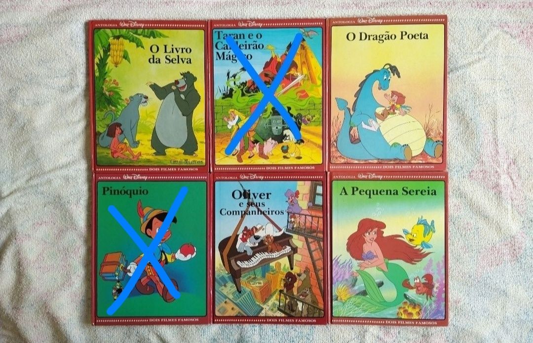 Livros Disney Pan Robin Oz Patinho Sereia Teco
