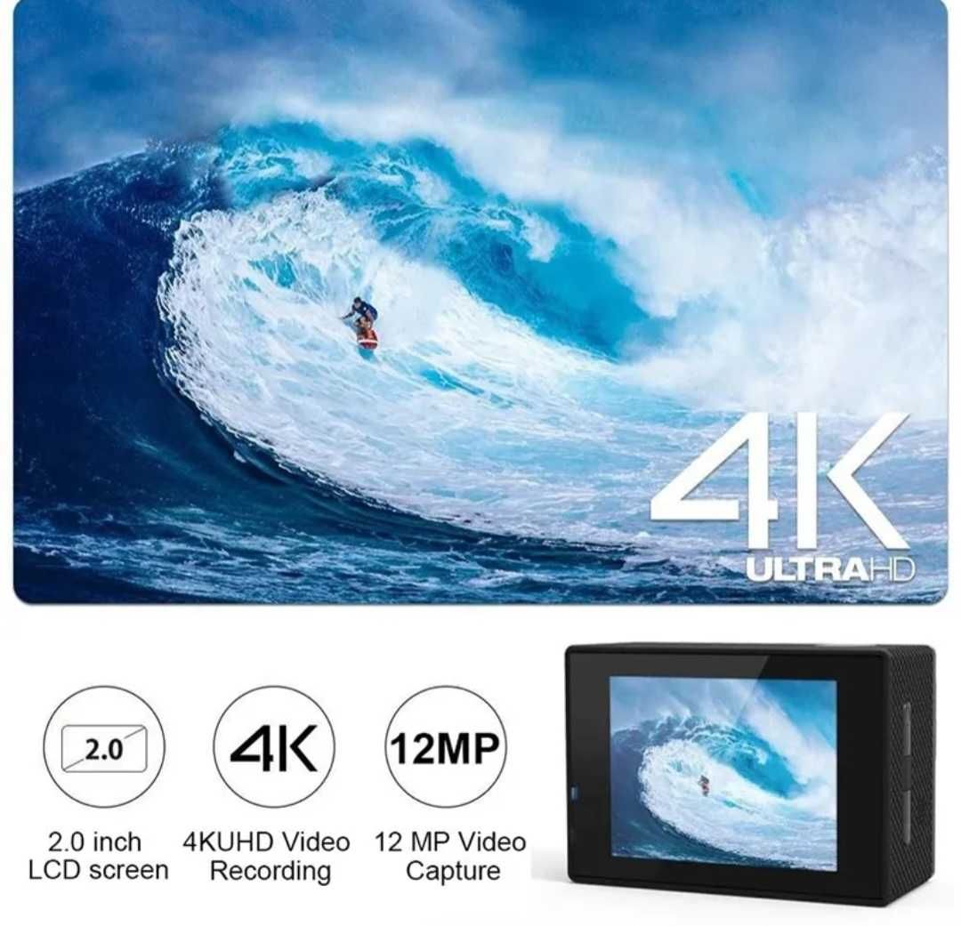 Câmara desporto ultra hd 4k wifi