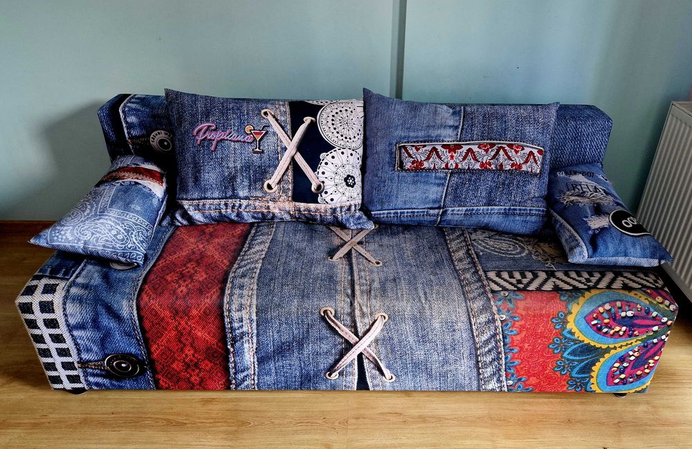 Sofa rozkładana z funkcją spania