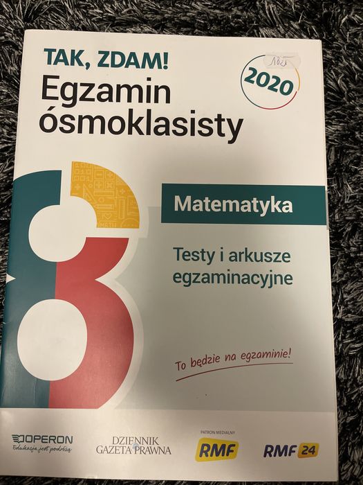 Tak zadam egzamin ósmoklasisty testy i arkusze Matematyka operon nowa