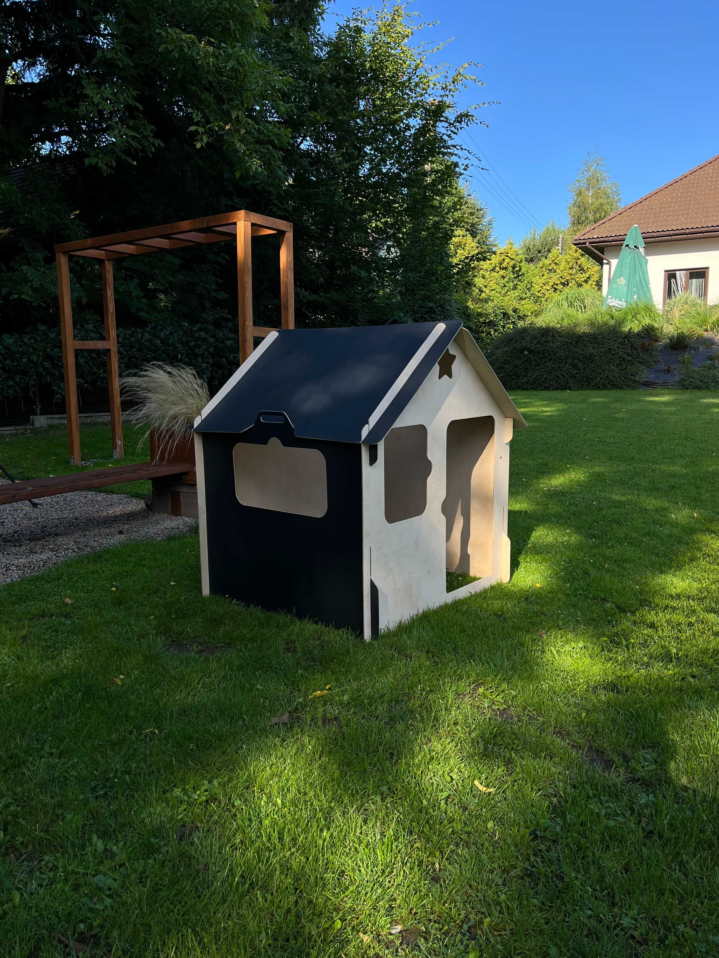 Domek Ogrodowy dla dzieci, lekki ze sklejki z tablicowymi ścianami ECO