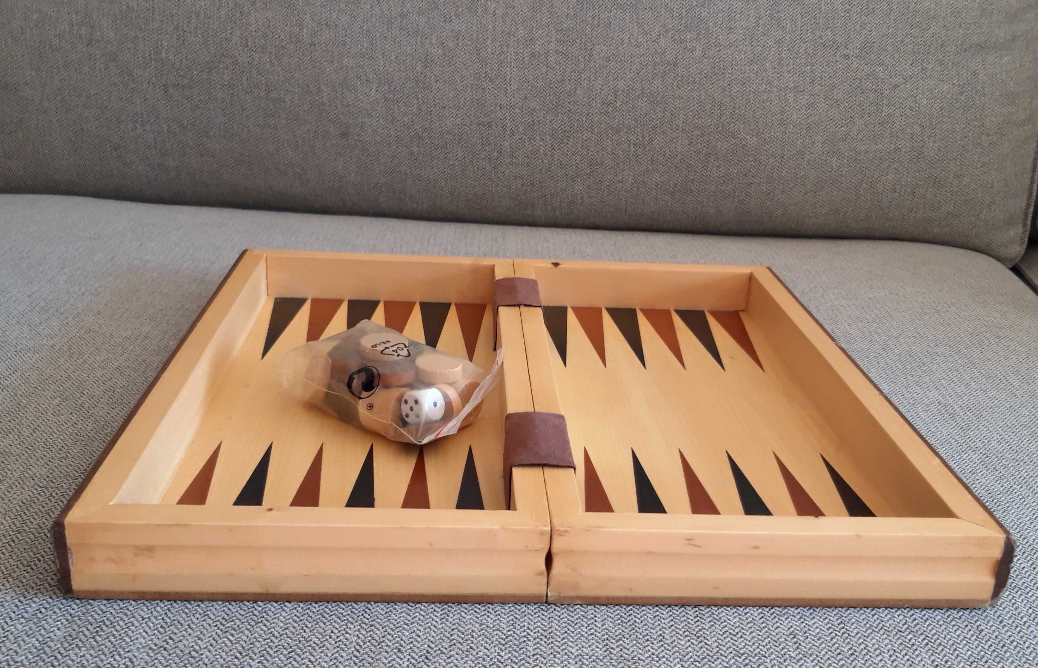 Jogo 2 em 1 Backgammon e trilha