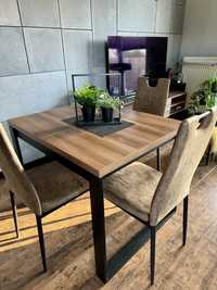 Stół rozkładany loft / industrial + krzesła