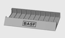 Stojak podstawka na 10 kaset magnetofonowych BASF