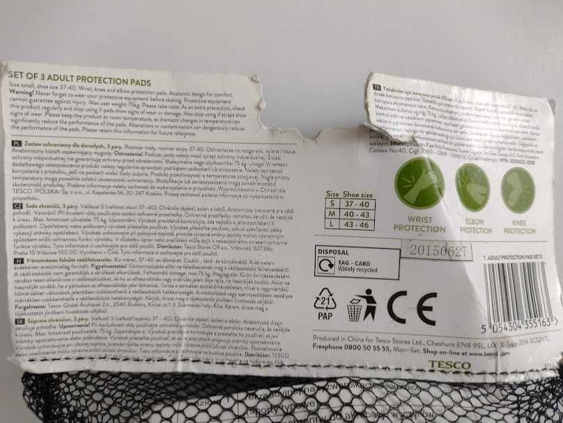 zestaw ochraniaczy na deskę hulajnogę rower sporty walki, ochraniacze