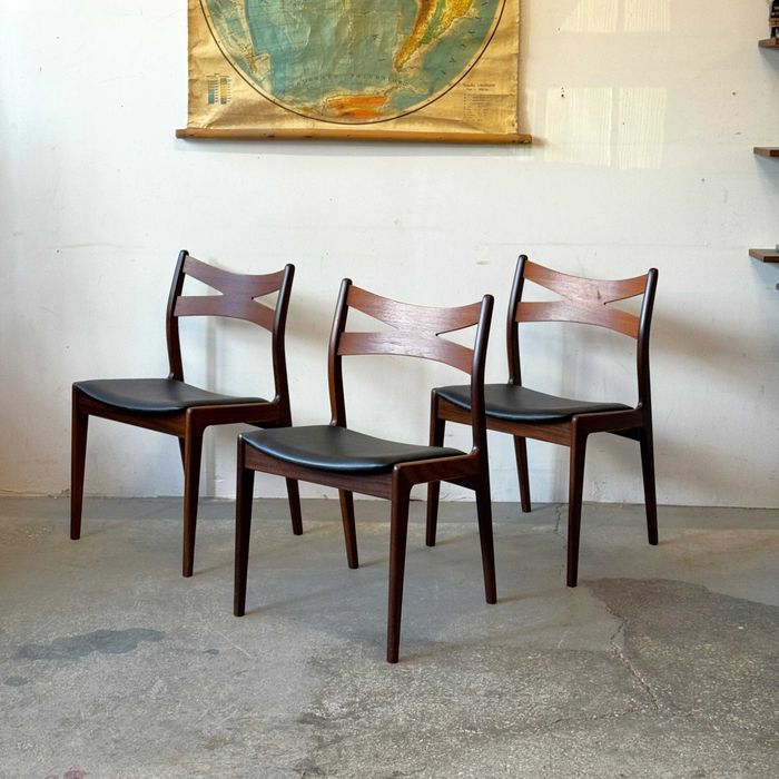 Krzesło tekowe, Dania lata 60/70, mid-c, vntg