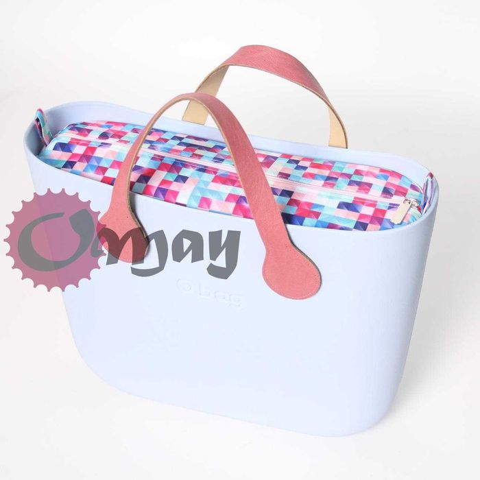 organizer OBAG STANDARD - piksele pudrowy róż wkład OMAY