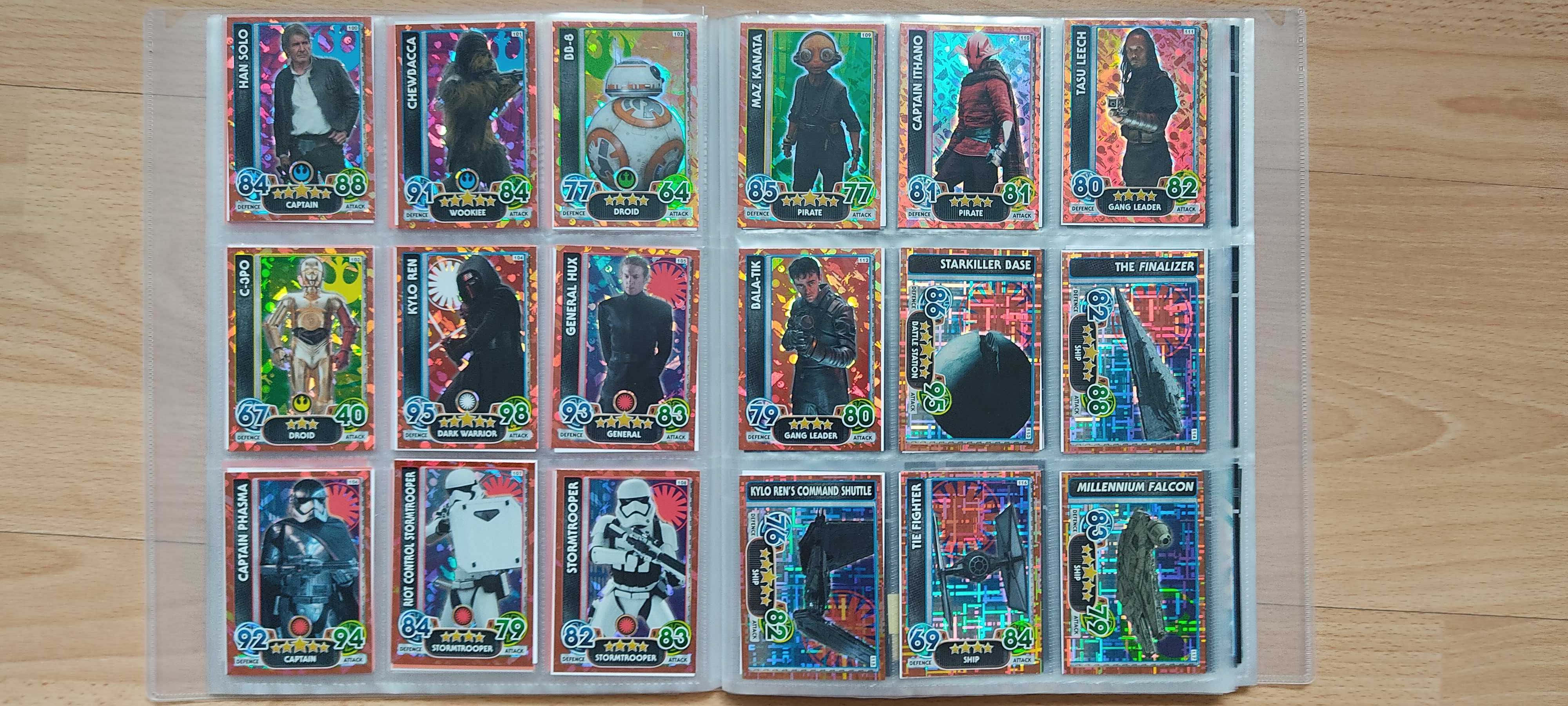 Karty Topps Star Wars Force Attax oraz Rogue One 350 kart