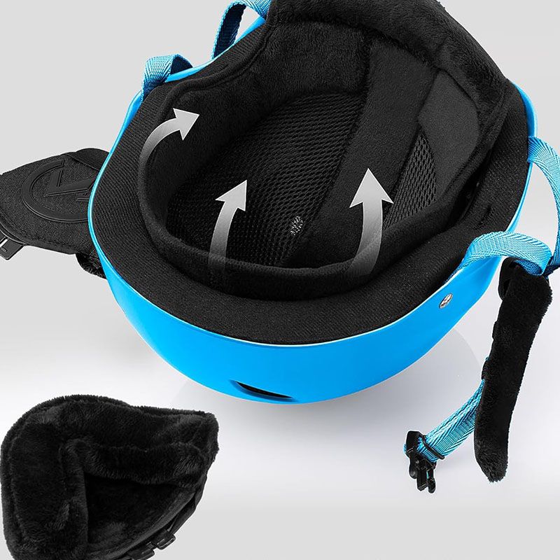 Kask narciarski M 52-58 cm niebieski dla dzieci i dorosłych