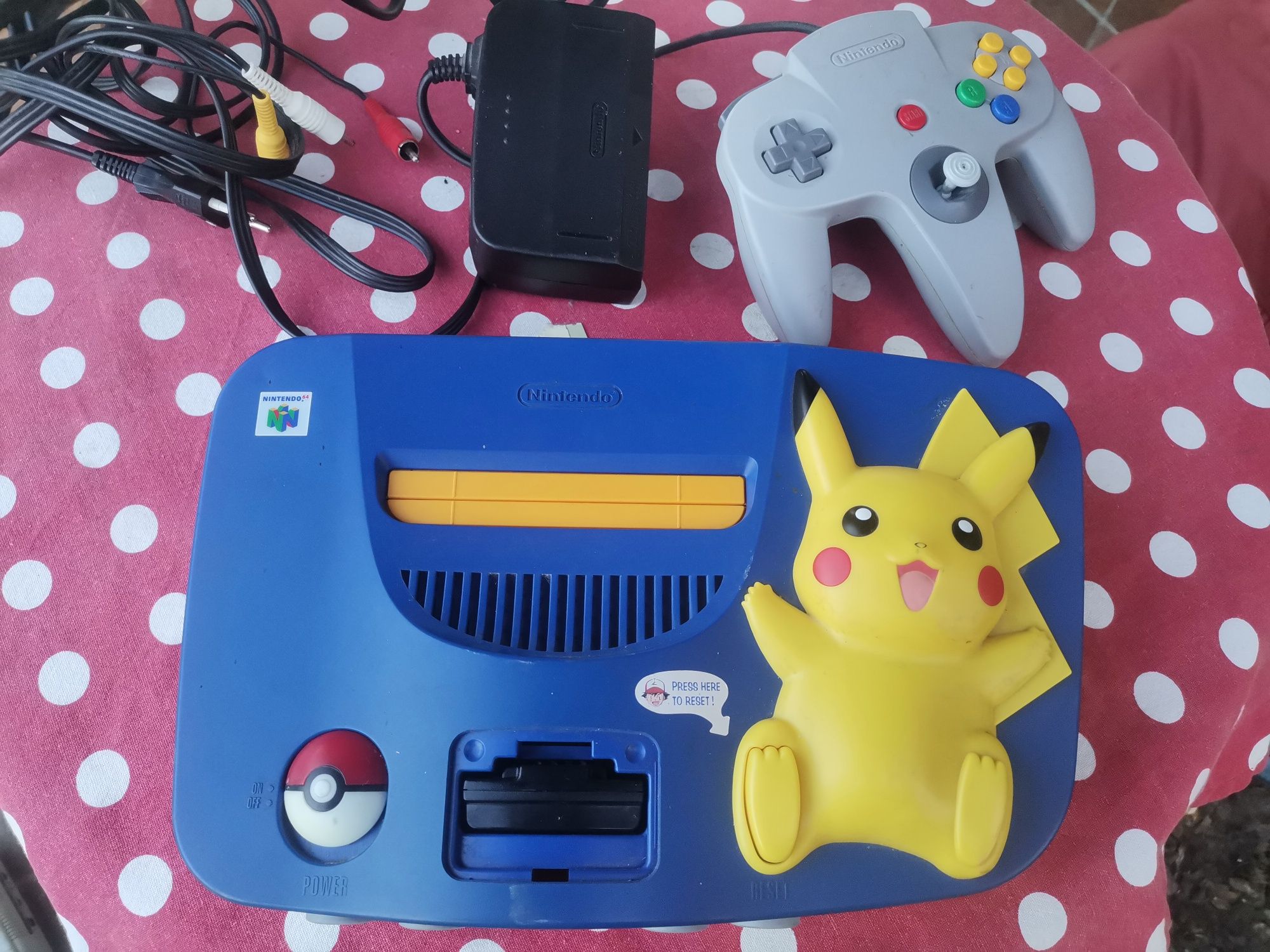 Nintendo 64 n64 pikachu wysyłka