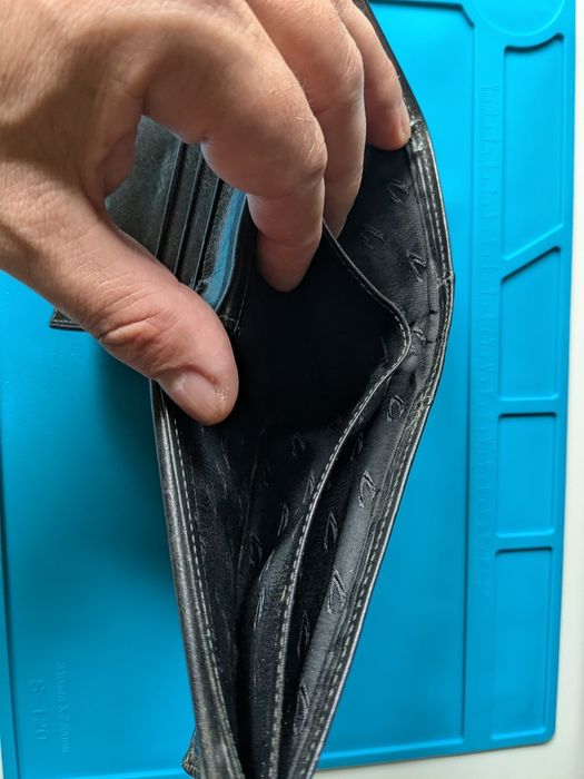 Carteira em pele camel active em bom estado como nova