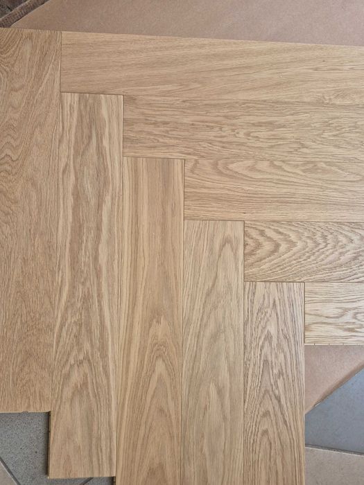 Dąb warstwowy, jodełka klasyczna., kl.Natur 11x100x600 mm