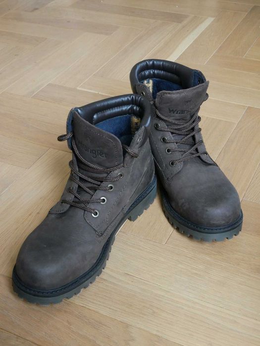 Buty trapery Wrangler ciemnobrązowe, r. 42