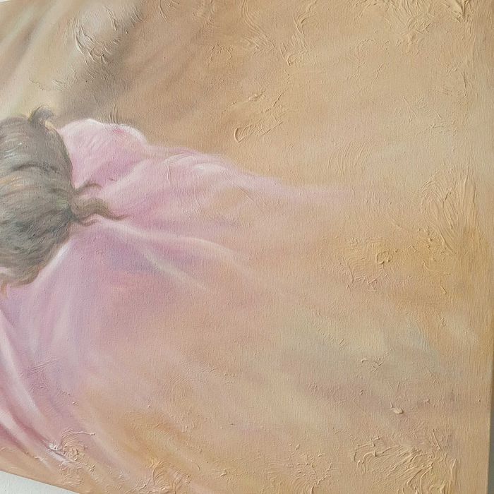 Quadro pintura a óleo mulher nua 1,50 cm X 50 cm