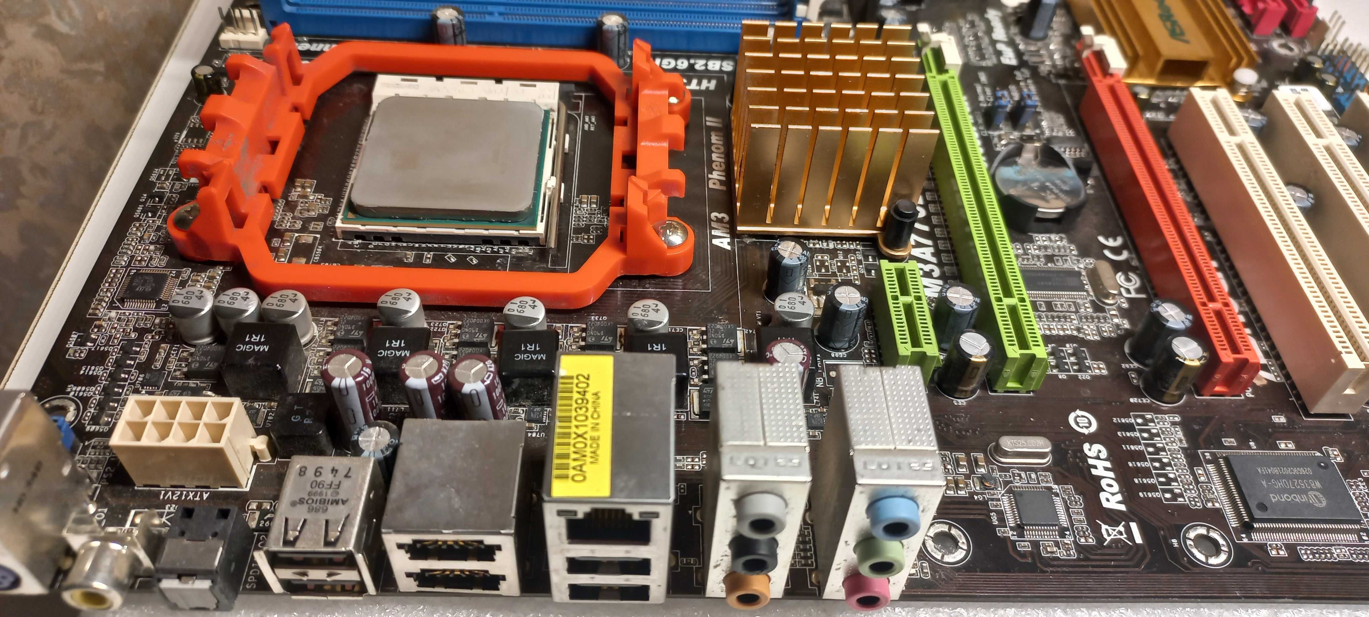 ASRock M3A770DE sAM3 + Процесор Athlon x2 255