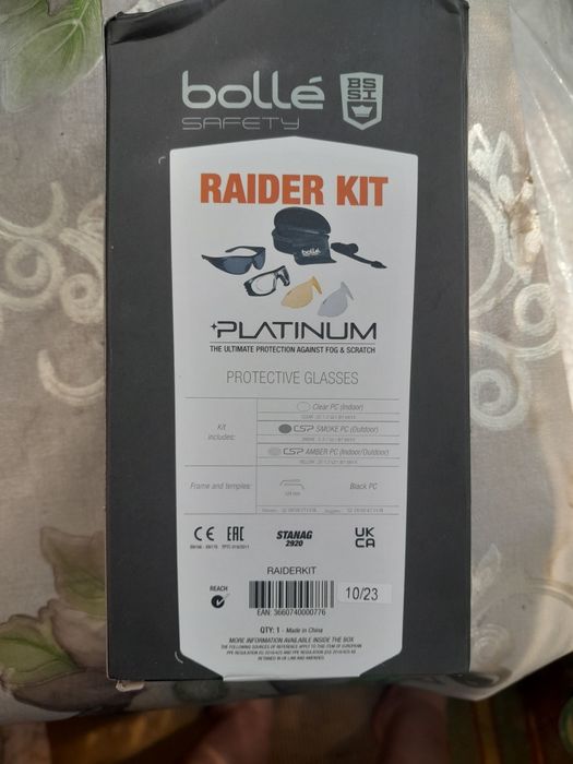 Тактичні окуляри Bolle Raider Kit Балістичні окуляри Bolle Raider Kit