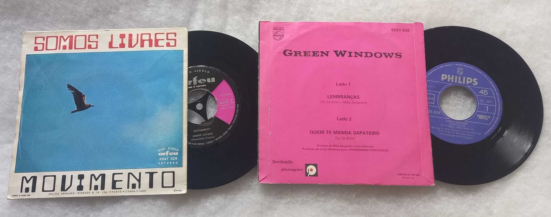 Movimento ‎– Somos Livres Green Windows – Lembranças Singles Portugal