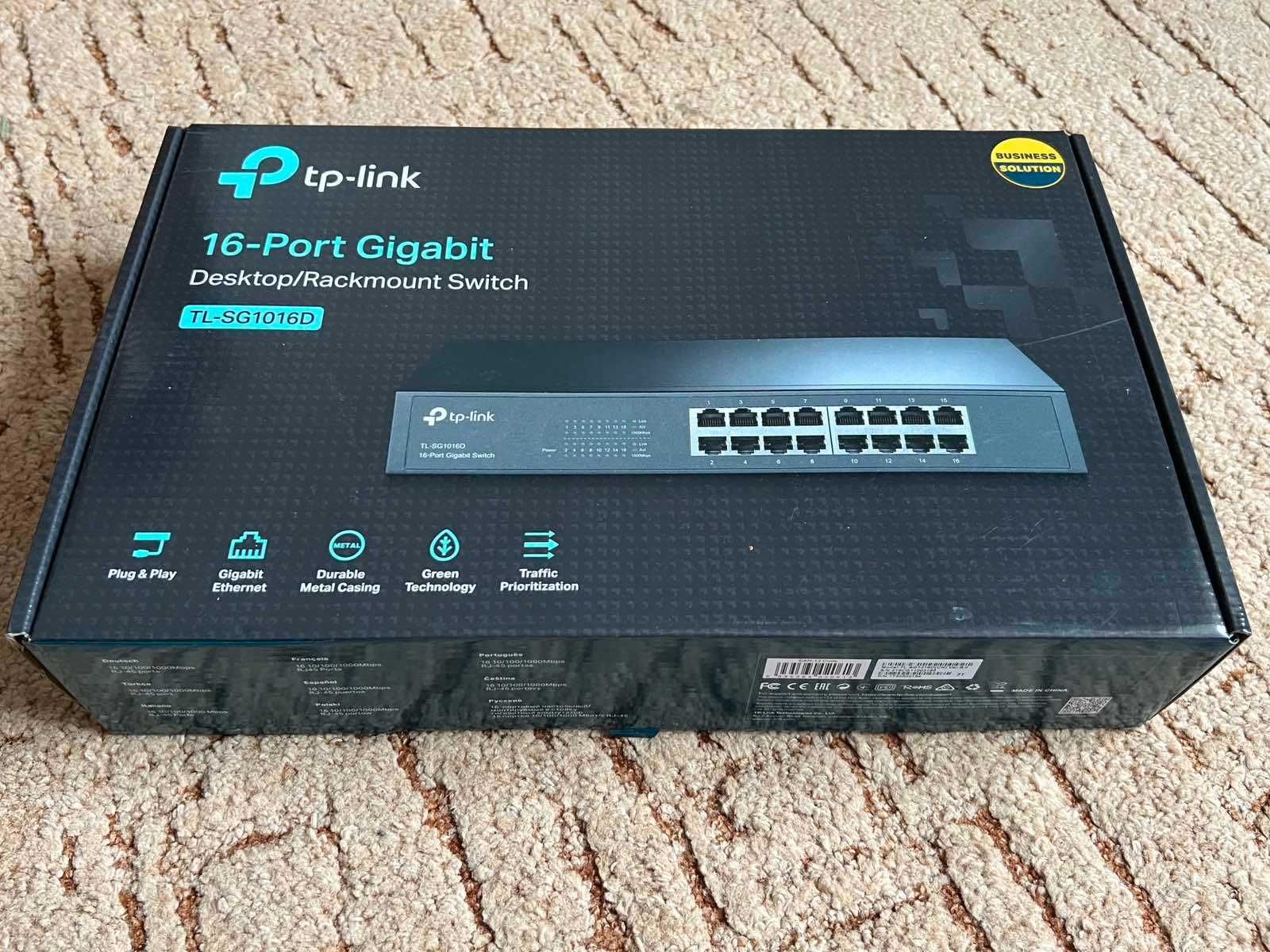 Новий! Комутатор локальної мережі (Switch) TP-Link TL-SG1016D