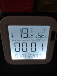 WiFi датчик температуры и влажности, время, дата, часы, смарт сенсор