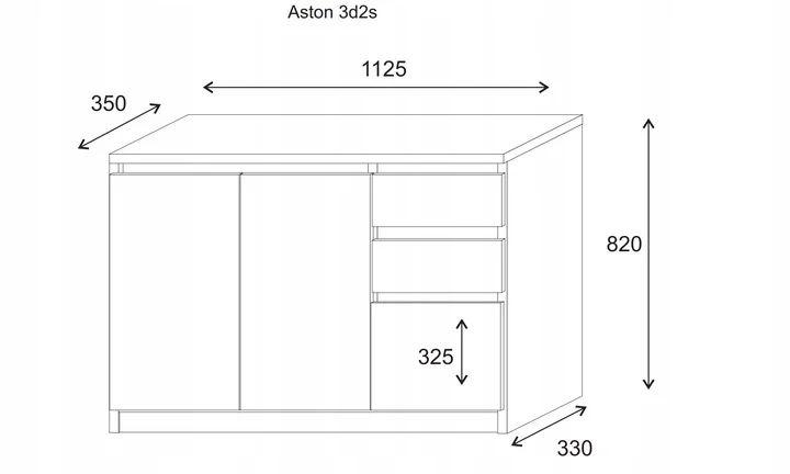 KOMODA Malmo- 2 wersje kolorystyczne- 3 układy szafek! PROMOCJA !!!