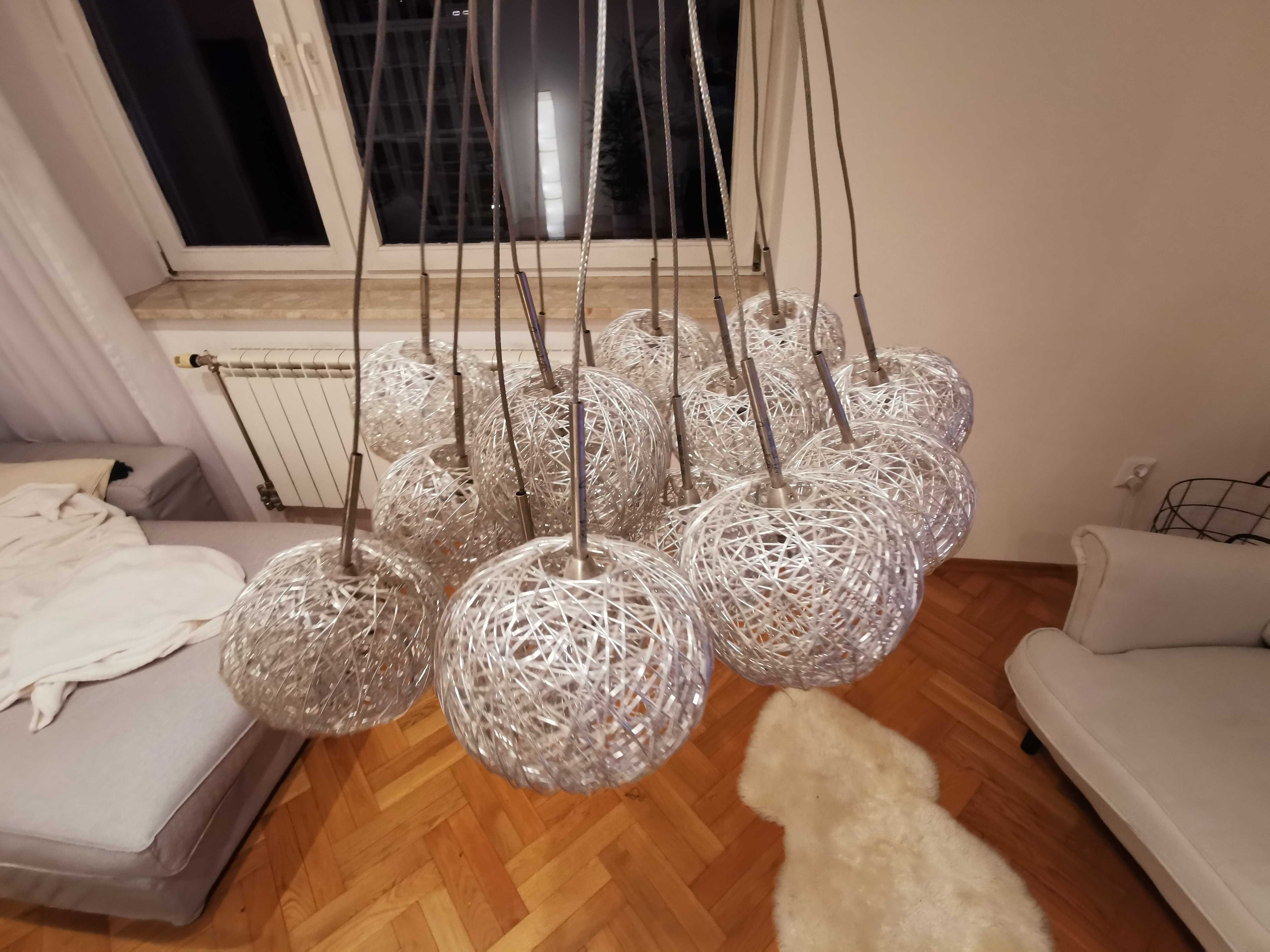 Lampa wiszące metalowe kulki klimatyczne światło Massive Phillips