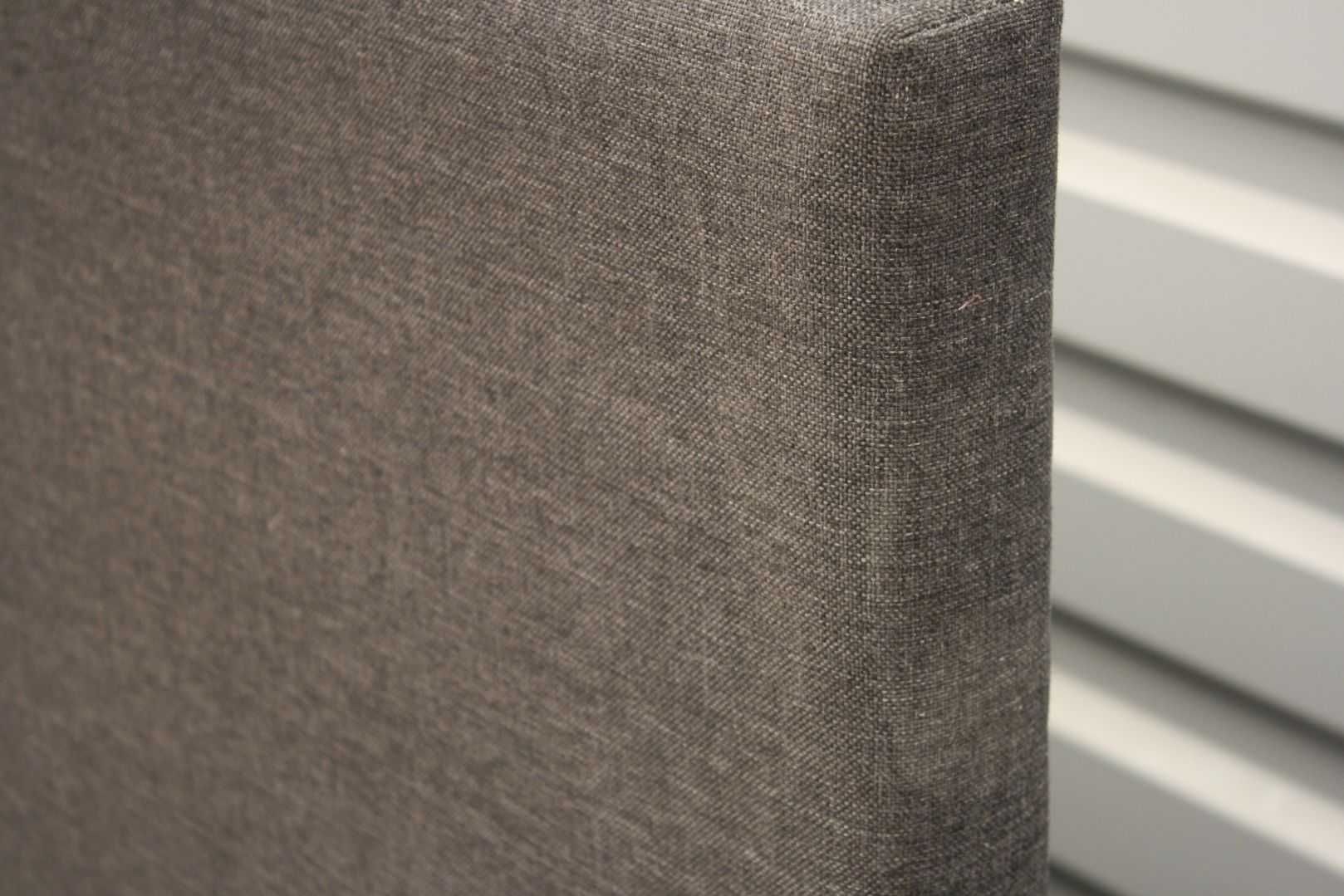 Łóżko drewniane 140x200 Tapicerowane szare płyta MDF BGM24.pl B 7138