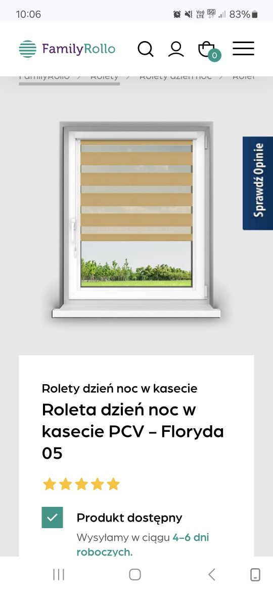 Sprzedam 3 rolety dzień noc