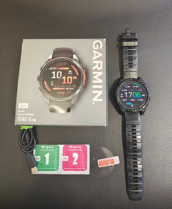 Smartwatch Garmin Fenix 8 47mm Amoled gwarancja full zestaw