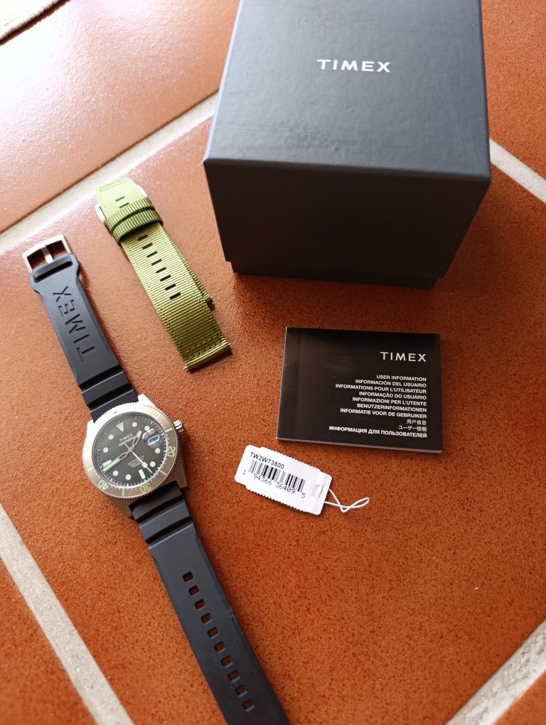 Relógio Timex Deepwater em titanio