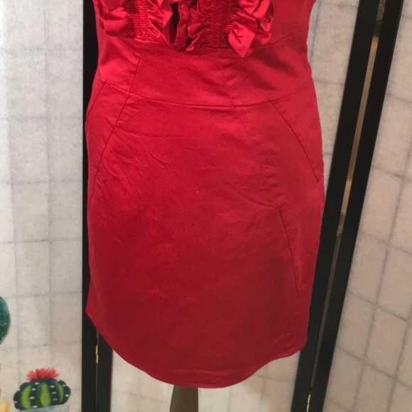 Vestido Ted Baker Vermelho com decote tamanho 2 "Size S -36"