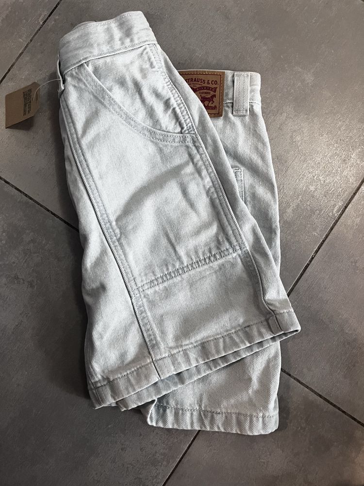 Levi’s carpenter spodnica mini niebieska jenasowa dzins s 27 nowa