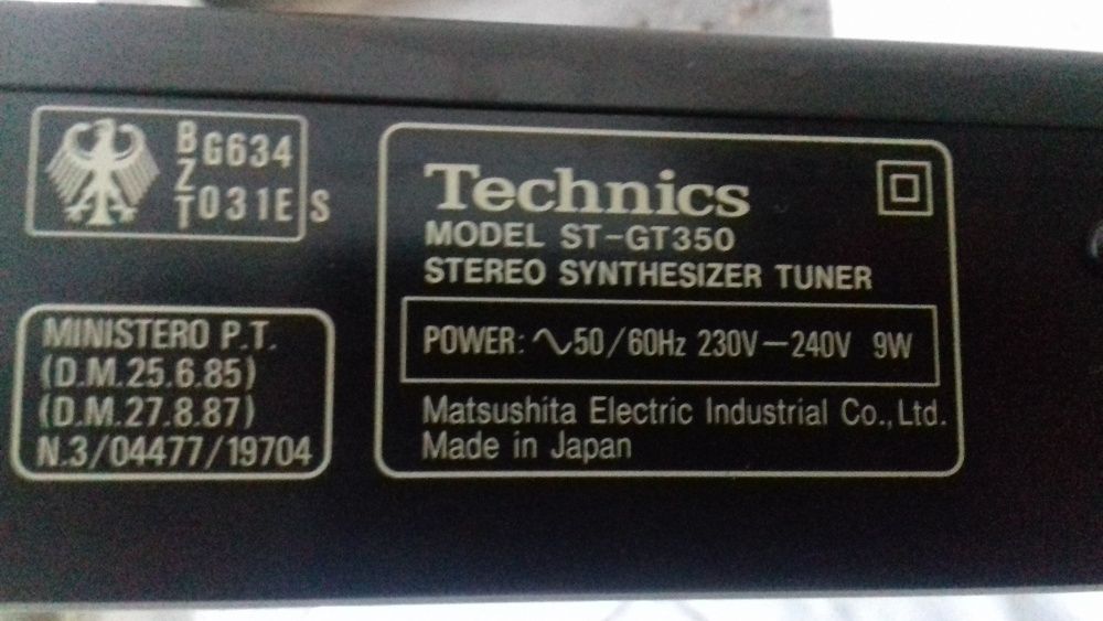 Technics ST-GT350 Radio Receptor