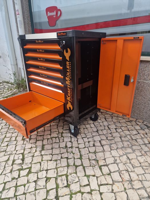 Carrinho de ferramenta de 7 gavetas 6 completas novo