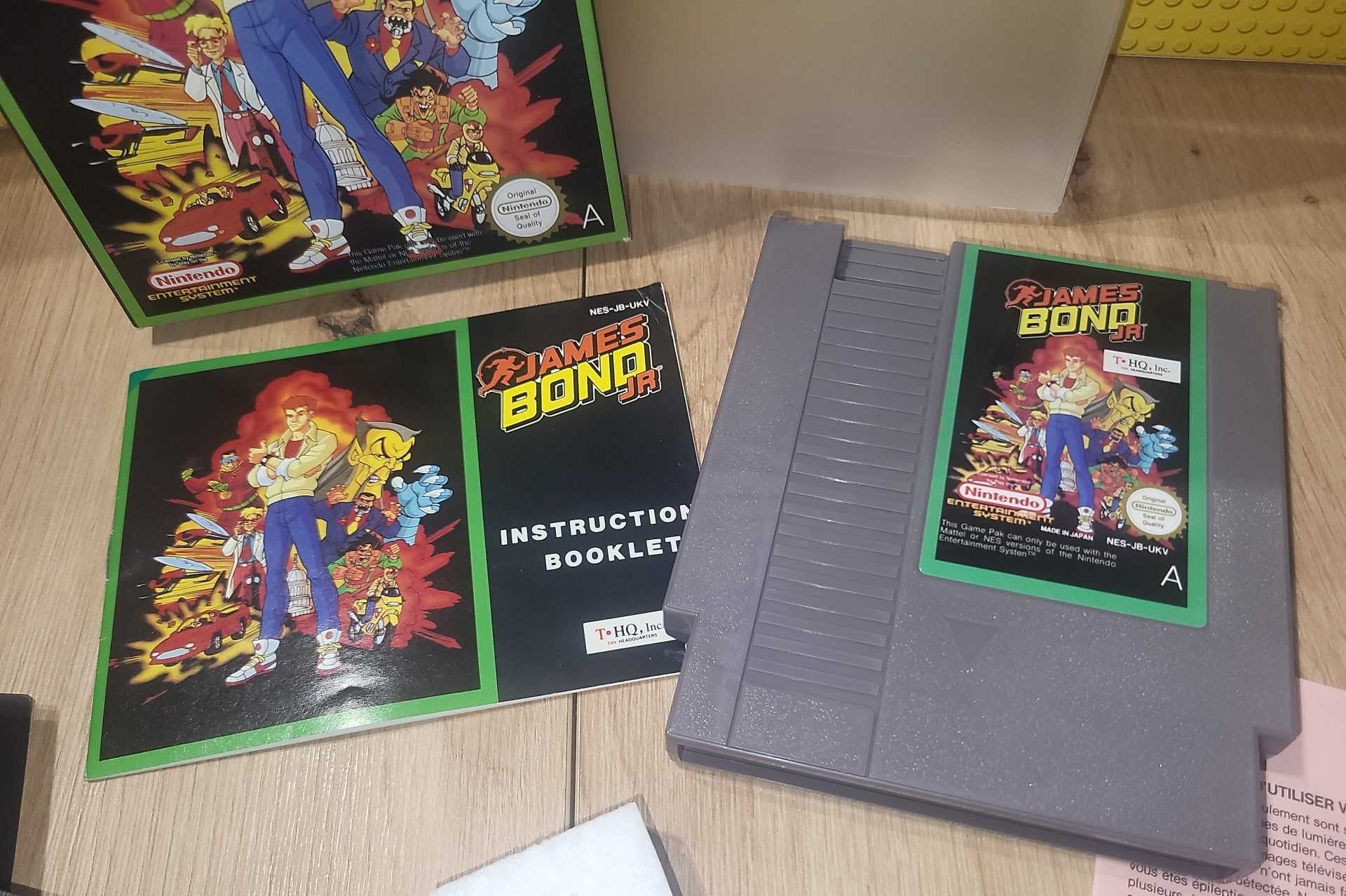 Gra James Bond JR - NINTENDO NES PAL A - BDB- stan Komplet +Protektor