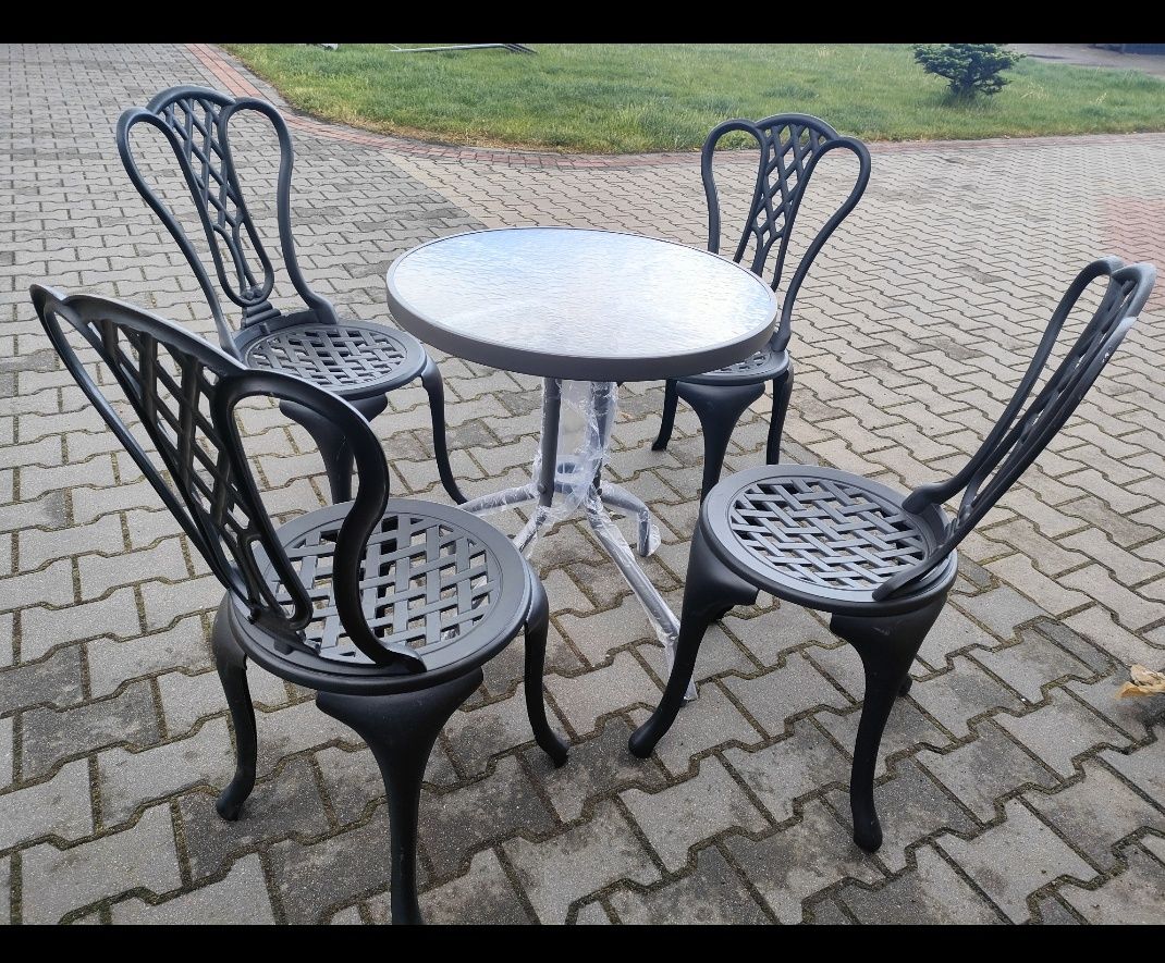 Krzesła odlew aluminiowy 3,5kg Veranda krzesła Ala żeliwne