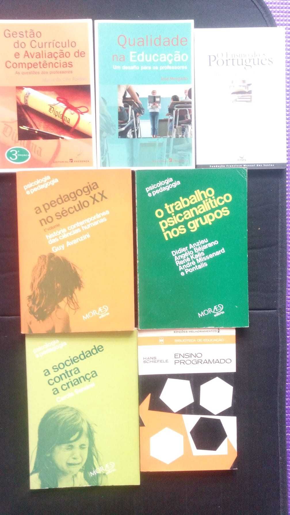 Conjunto de +40 livros sobre Pedagogia ensino formação professores