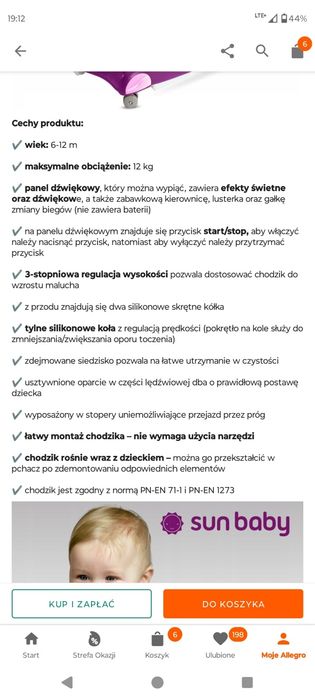 Chodzik 3w1 dla dziewczynki