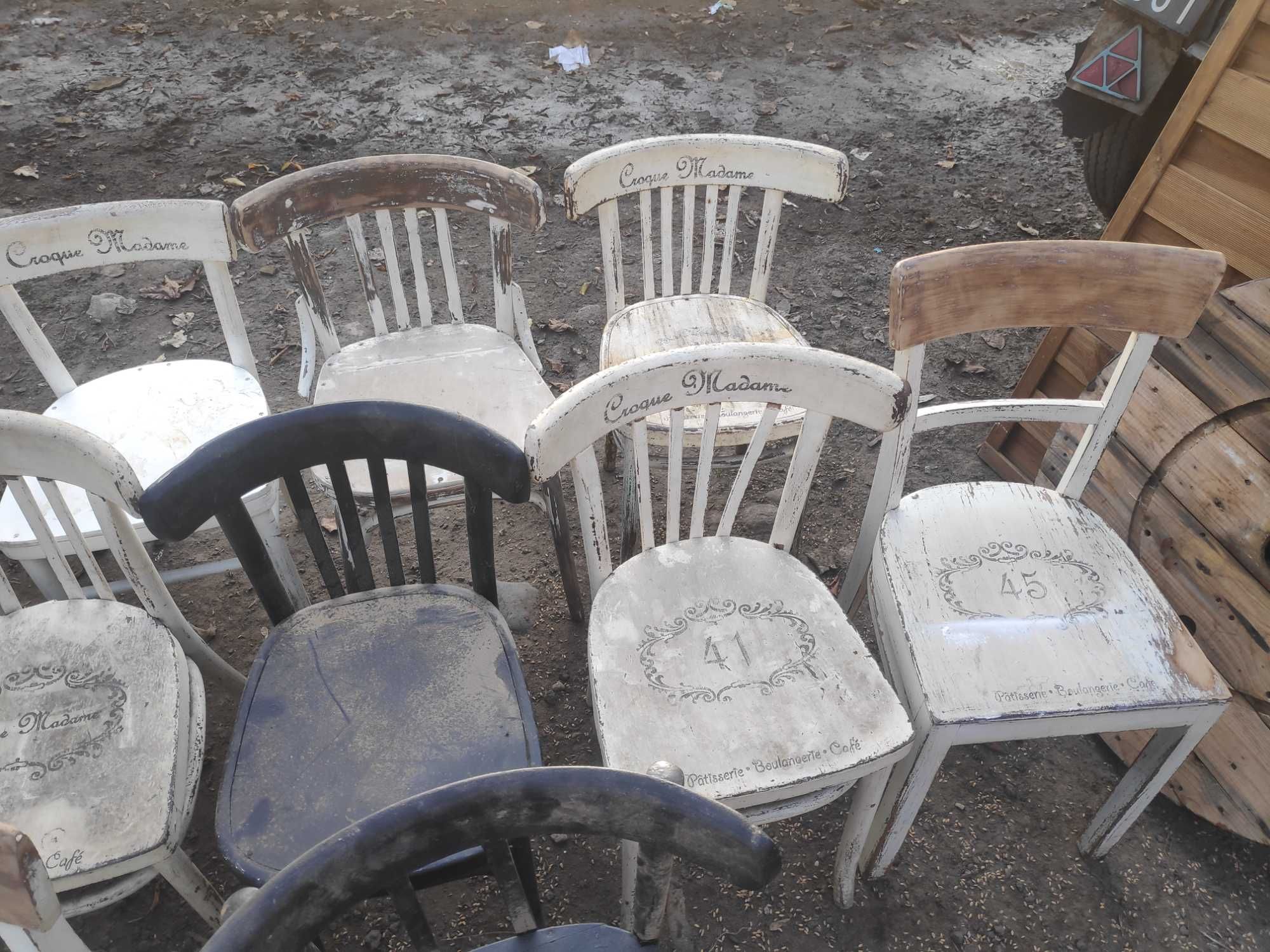 krzesła thonet, gięte vintage