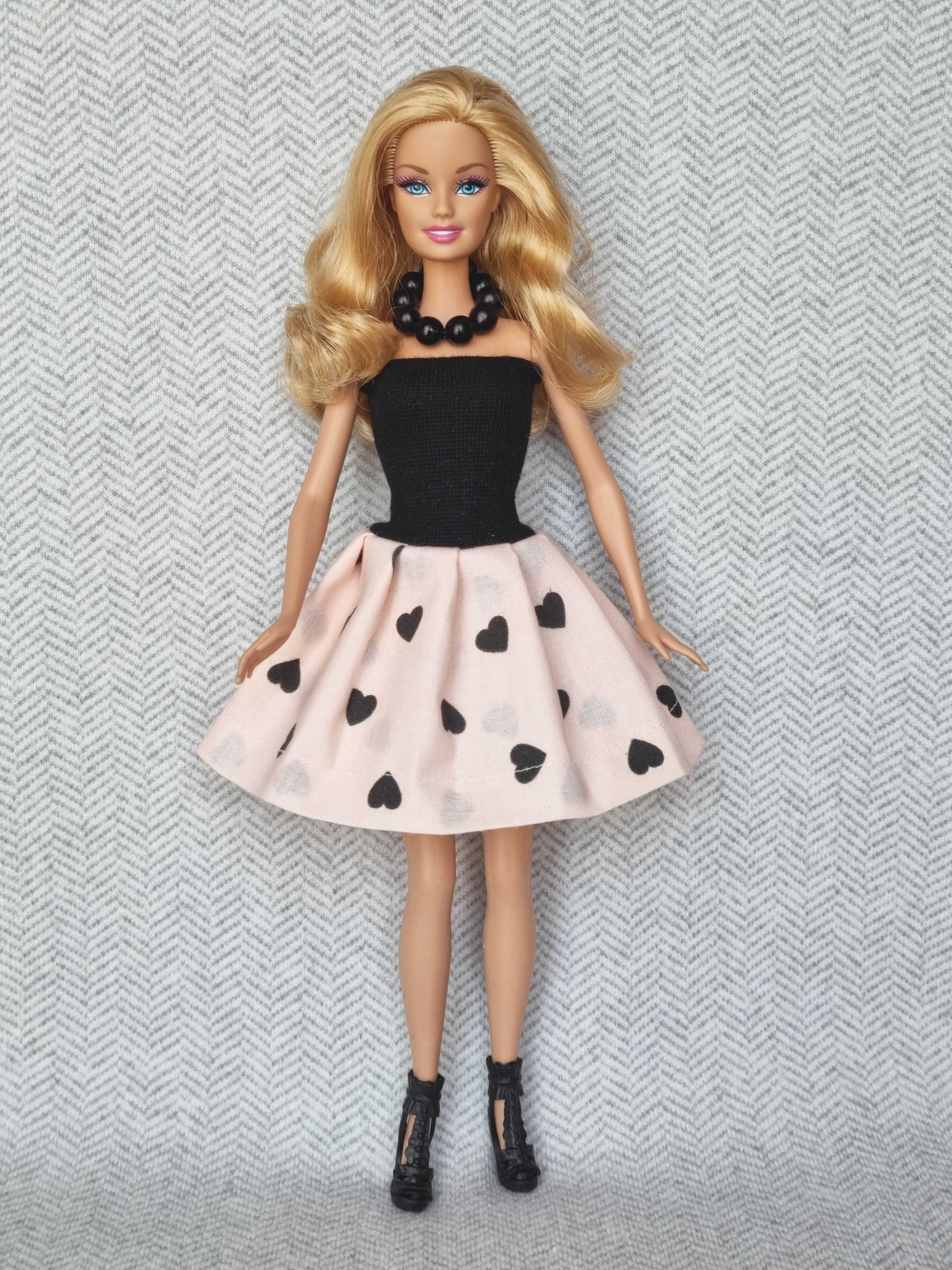 Kombinezon i sukienki dla lalki Barbie! W kpl. buciki i korale
