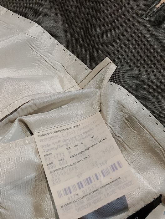 Szara Wełniana Marynarka Hugo Boss Vintage 00's