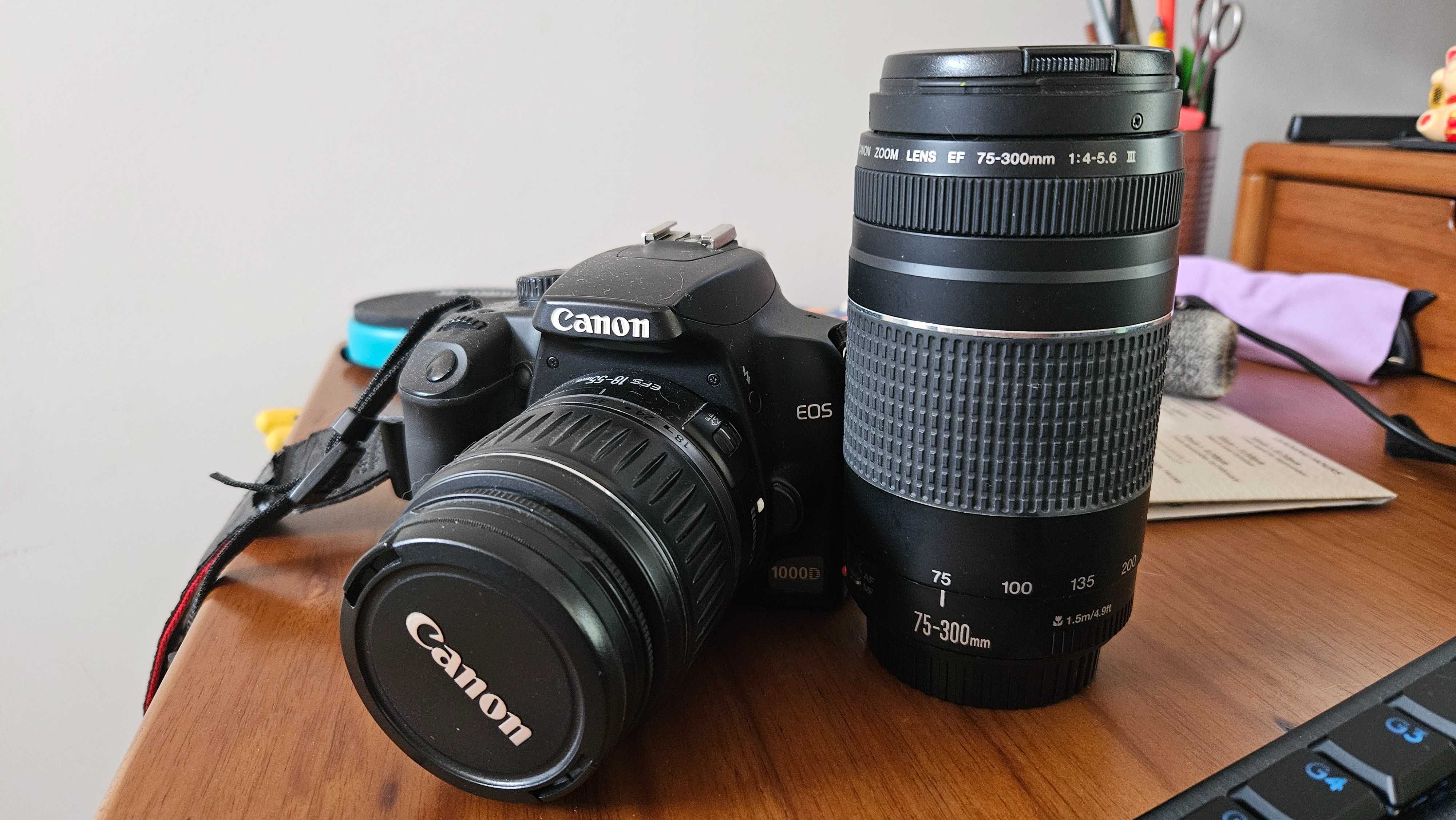 Canon 1000D - máquina  fotográfica