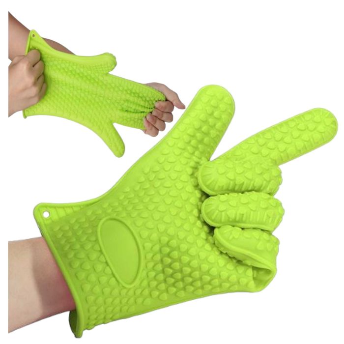 Rękawica silikonowa do grilla Duża gruba Łapka kuchenna do garnków