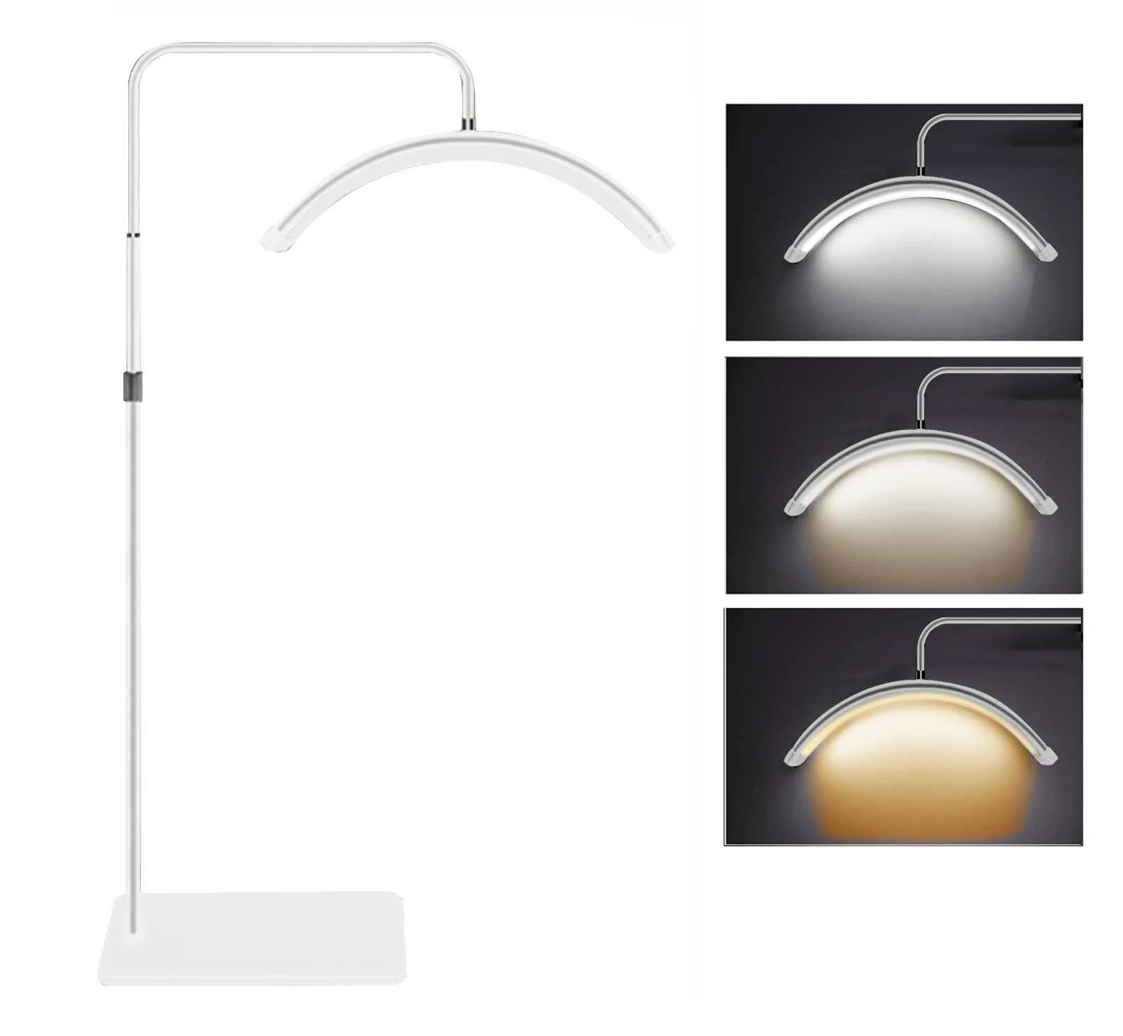 Lampa 36W czarna / biała LED kosmetyczna zabiegi rzęsy paznokcie moon