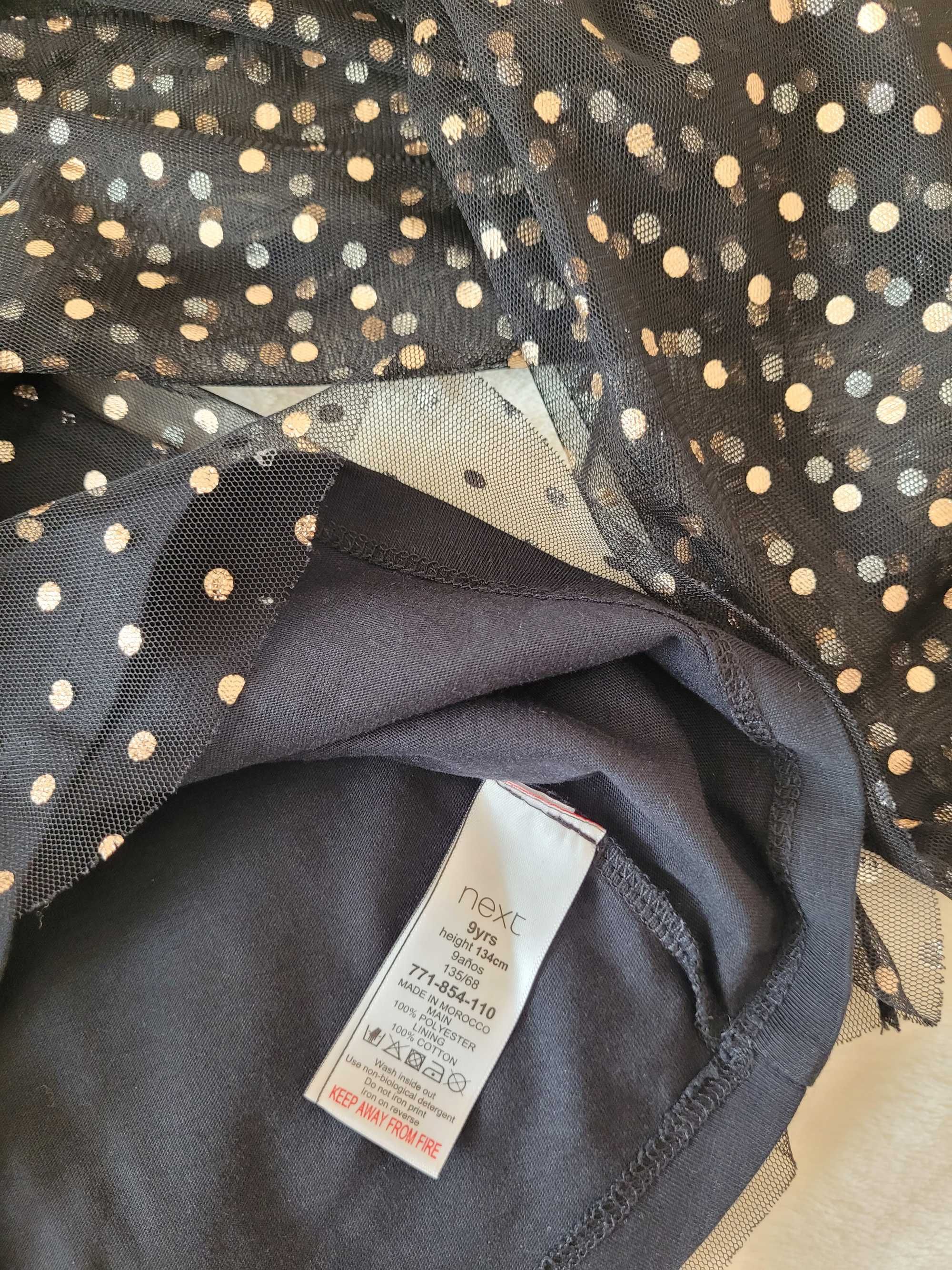 Bluzka dziewczęca wyjściowa tiulowa elegancka r. 122 Next