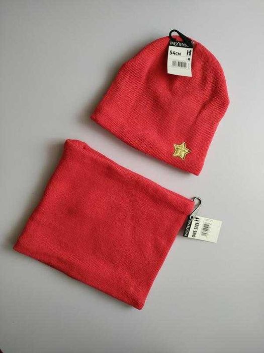 Комплект шапка і снуд на флісі, р. 54