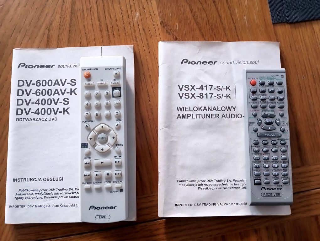 Amplituner Pioneer VSX-817 + DVD PLAYER DV-400V