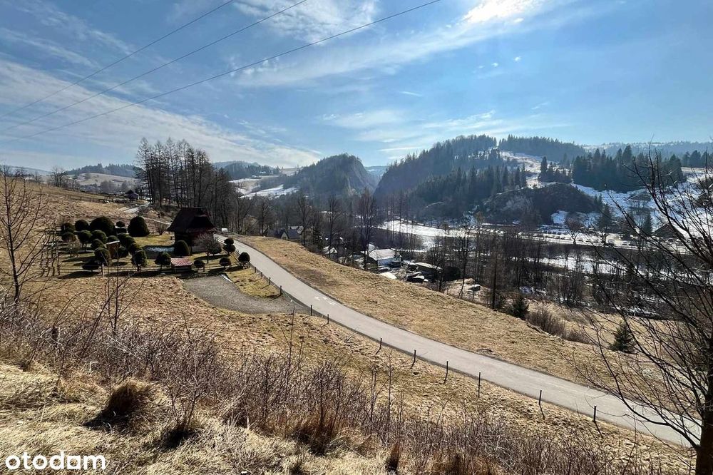 Na sprzedaż widokowa działka budowlana w Pieninach