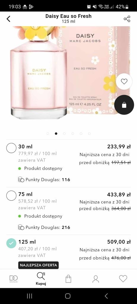 Daisy Marc Jacobs 125ml nowe