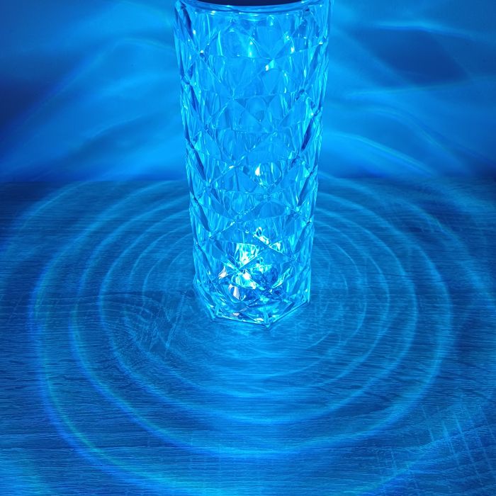 Lampka kryształowa rgbw pilot dotyk